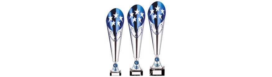 LEGENDARY SILVER/BLUE LASER CUP - 3 SIZES - 41CM - 43.5CM LEGENDARY SILVER/BLUE LASER CUP - 3 SIZES - 41CM - 43.5CM